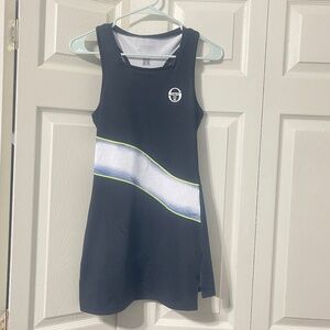 Sergio Tacchini women's black size S small racerback tennis dress.  CONT L